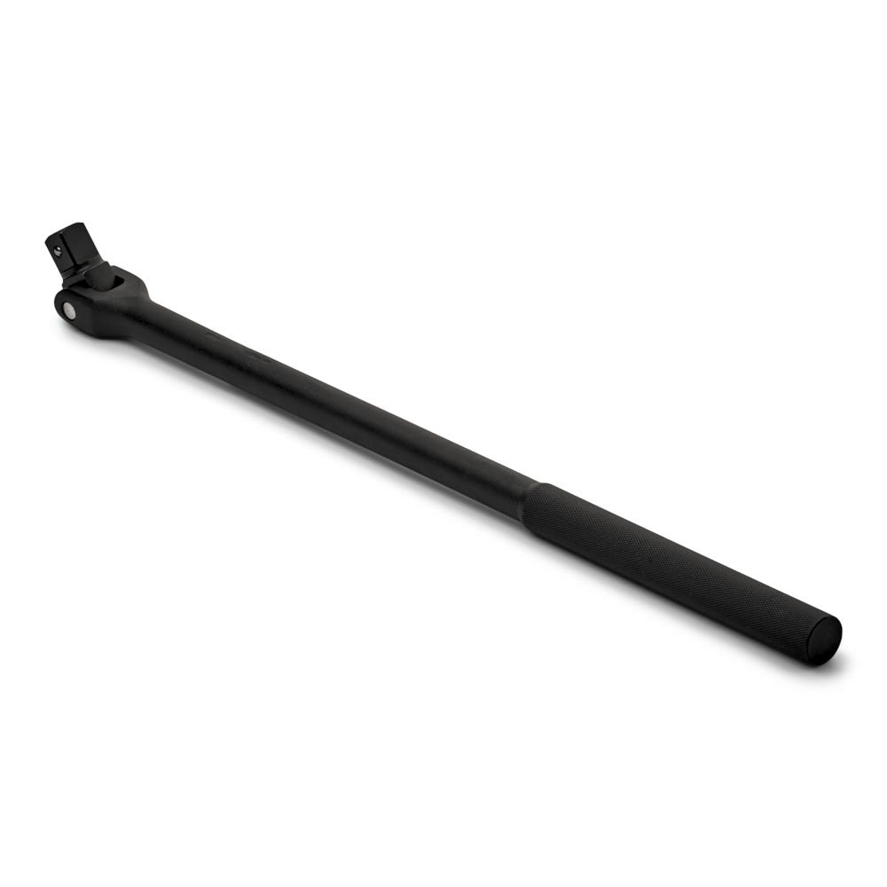 Wright 36435 3/4" Drive Ratchet Knurled Steel Flex Handle Overall 23" Black