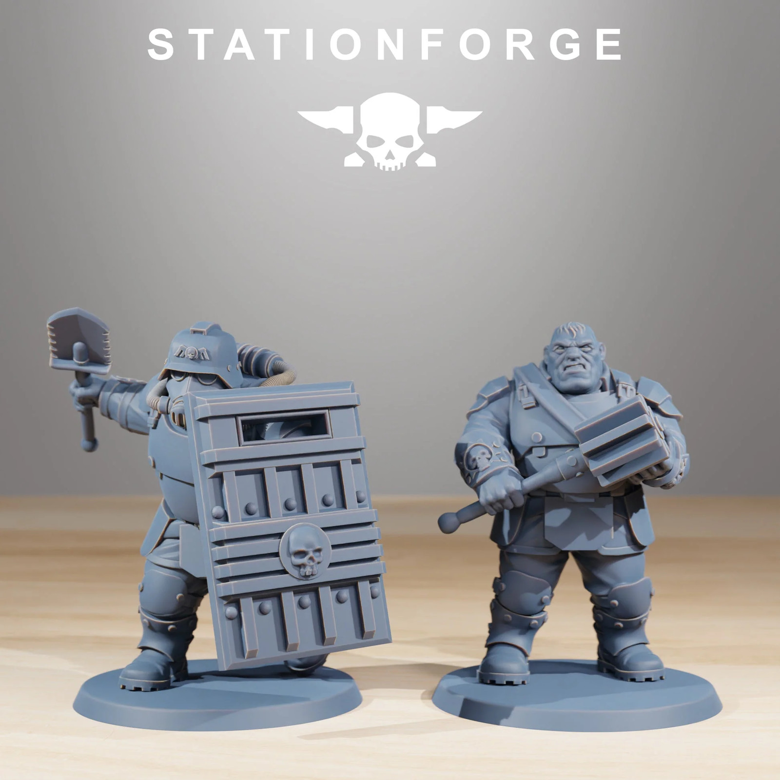 GrimGuard Mutants Station Forge 3D Printed Resin Miniatures 32mm