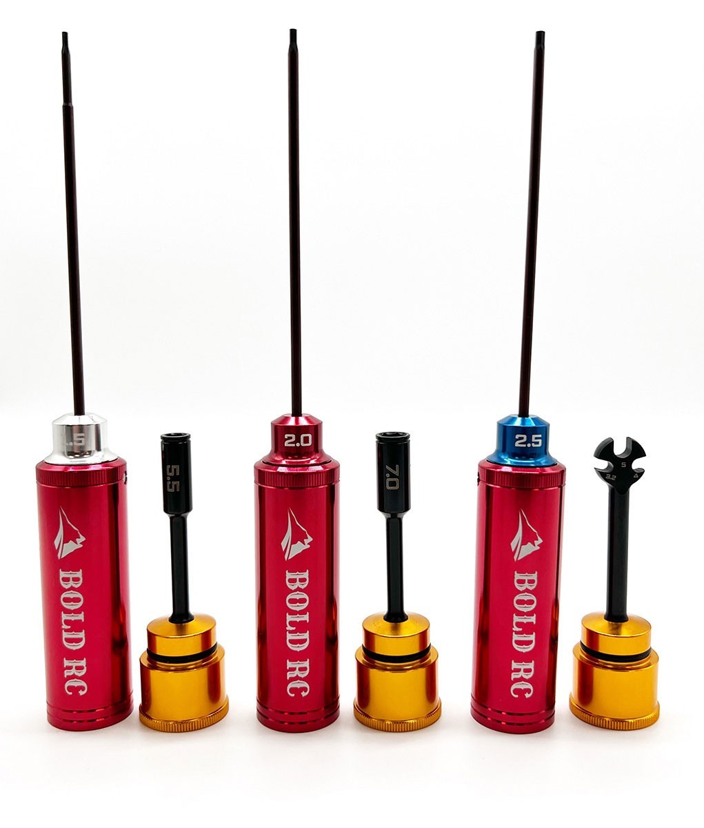 BOLD RC Buckshot 1.5/2.0/2.5/5.5/7.0mm Hex and Nut Driver Tool Set BOL10600