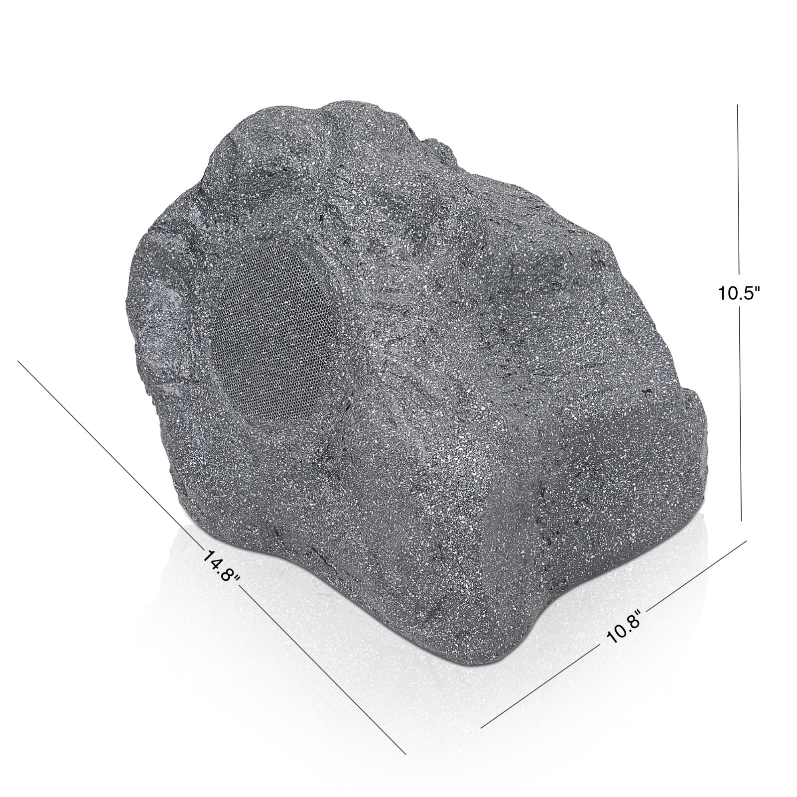 OPEN BOX:Sound Town 2-Pack 5.25" IP56 Weatherproof Outdoor Rock(ROCK-52G-PAIR-R)