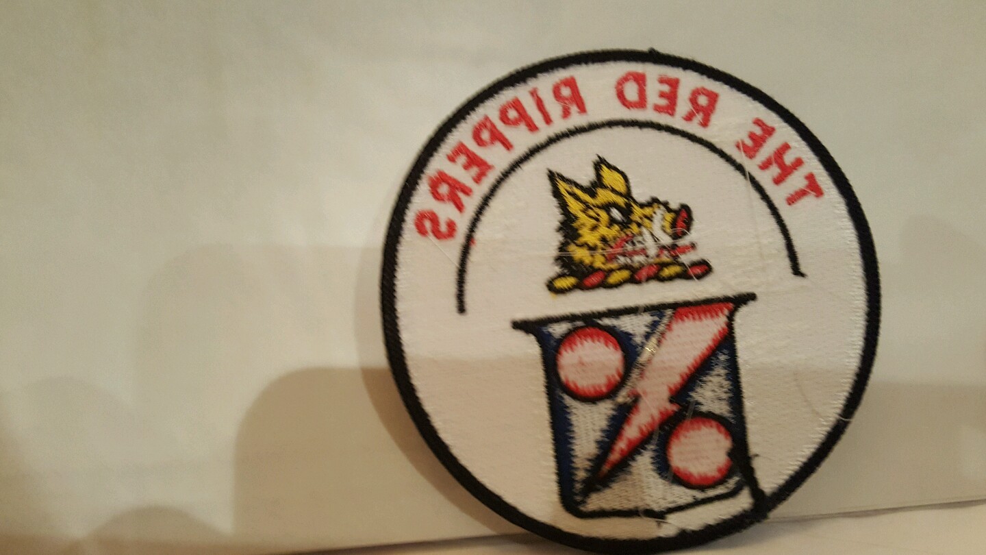 Navy Red Rippers Color Patch 4 x 4 inches