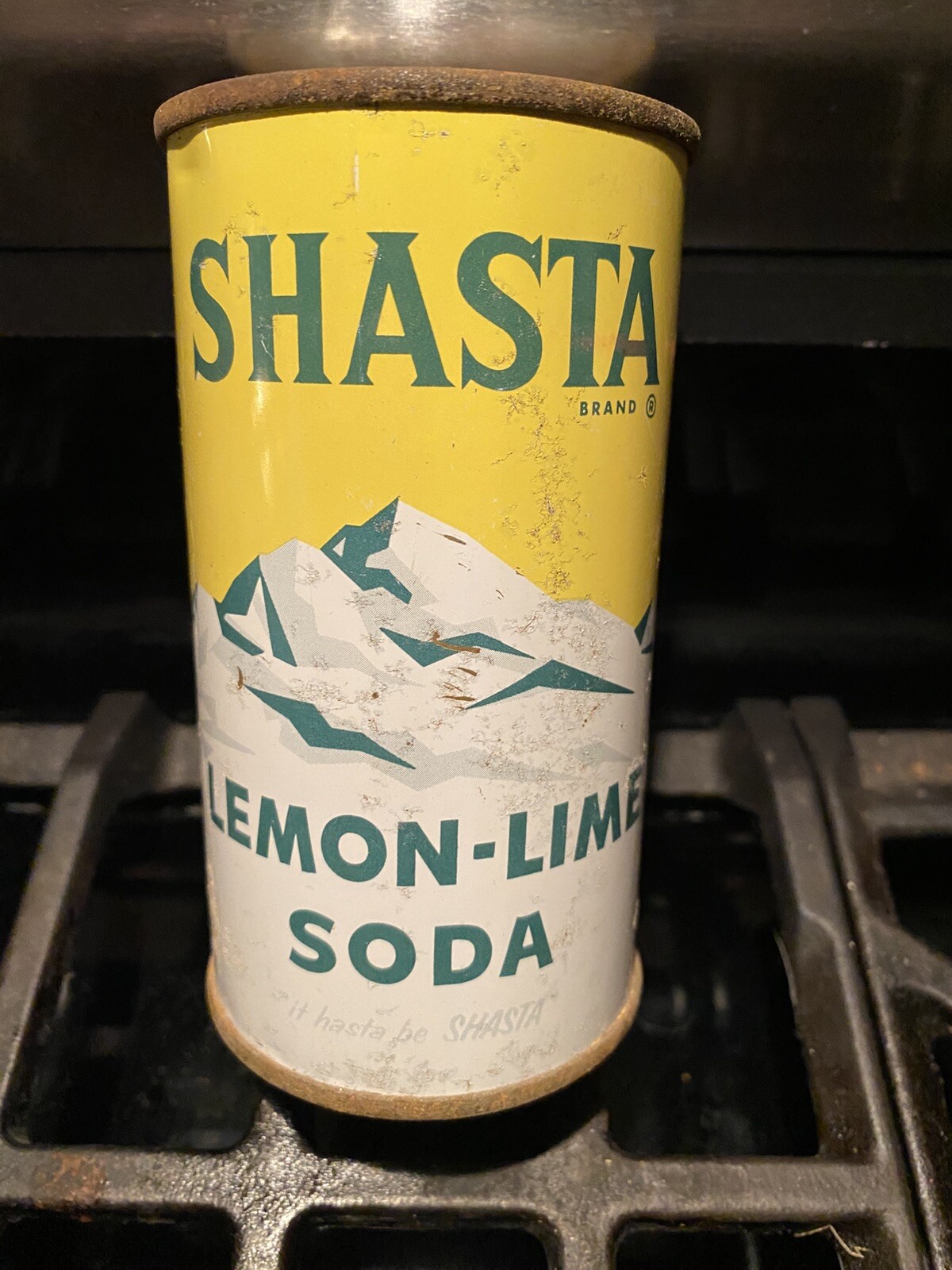 Shasta LEMON 🍋 LIME 🍋‍🟩 🥤 Flat Top Very Nice Example