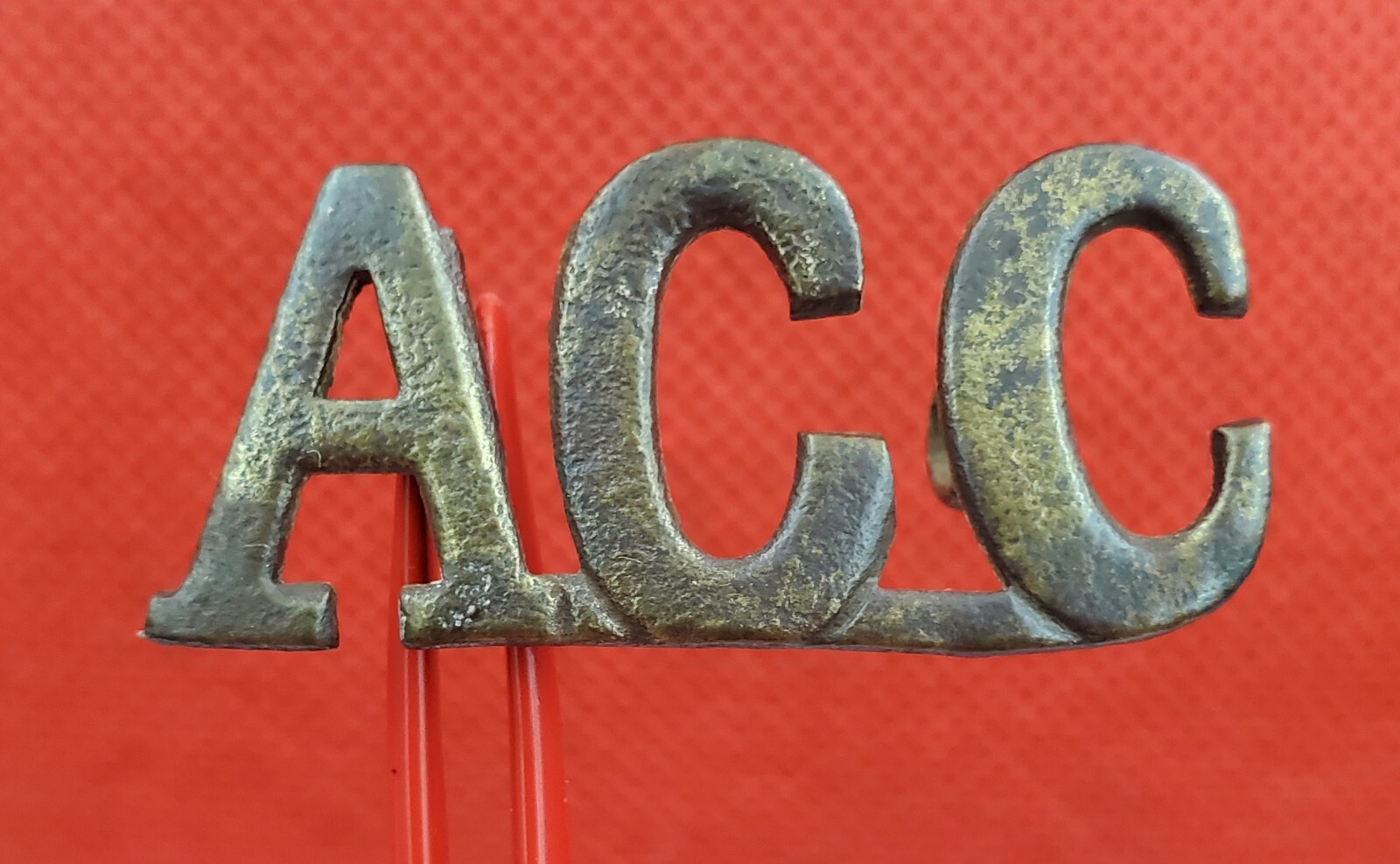 British Army Catering Corps Vintage Brass Shoulder Title