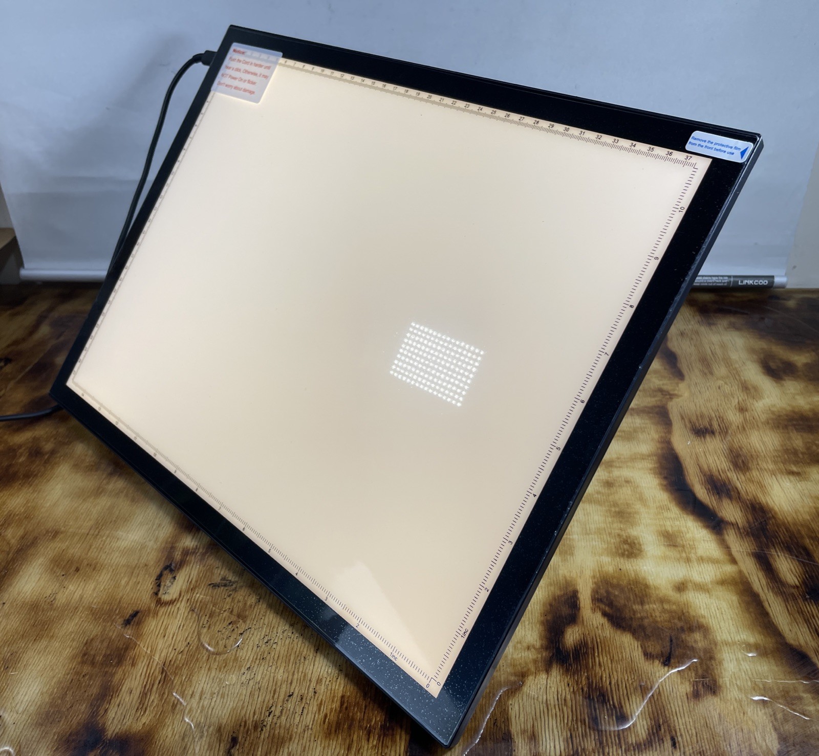 WELZK Light Board A3, 16.6×12.6inchs Pad, Side Button Design, 9 Black With Stand