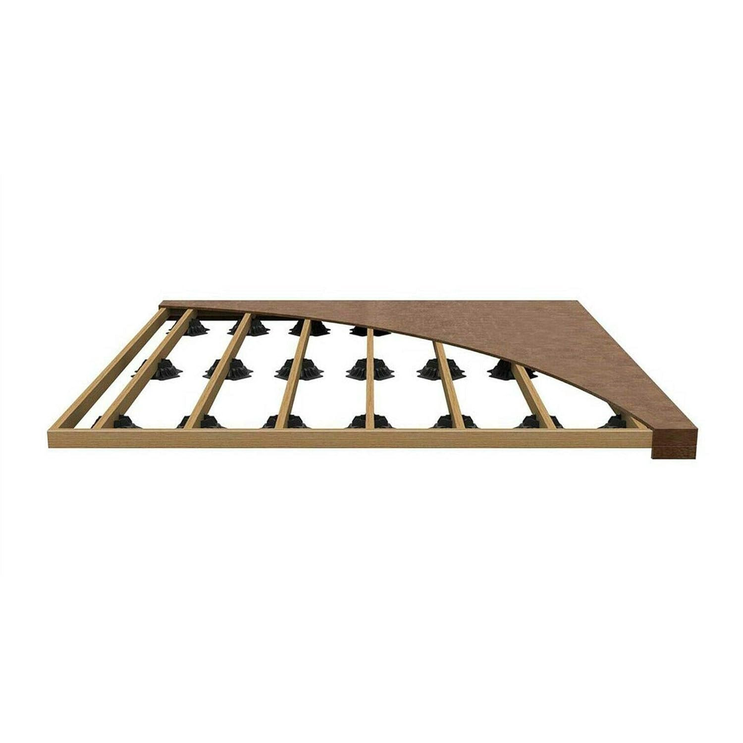 Instant Foundation Block Deck Support System for 4" X 4" Posts and 2" Joists