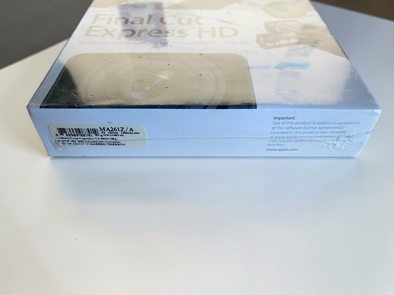 Apple Final Cut Express HD MA261Z/A Version 3.5 Software Video Editing SEALED