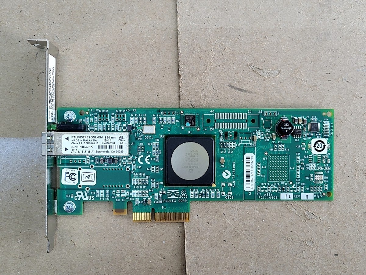 FINISTAR FTLF8524E2GNL-EM LPE1150 Fiber Network Transceiver PCIe