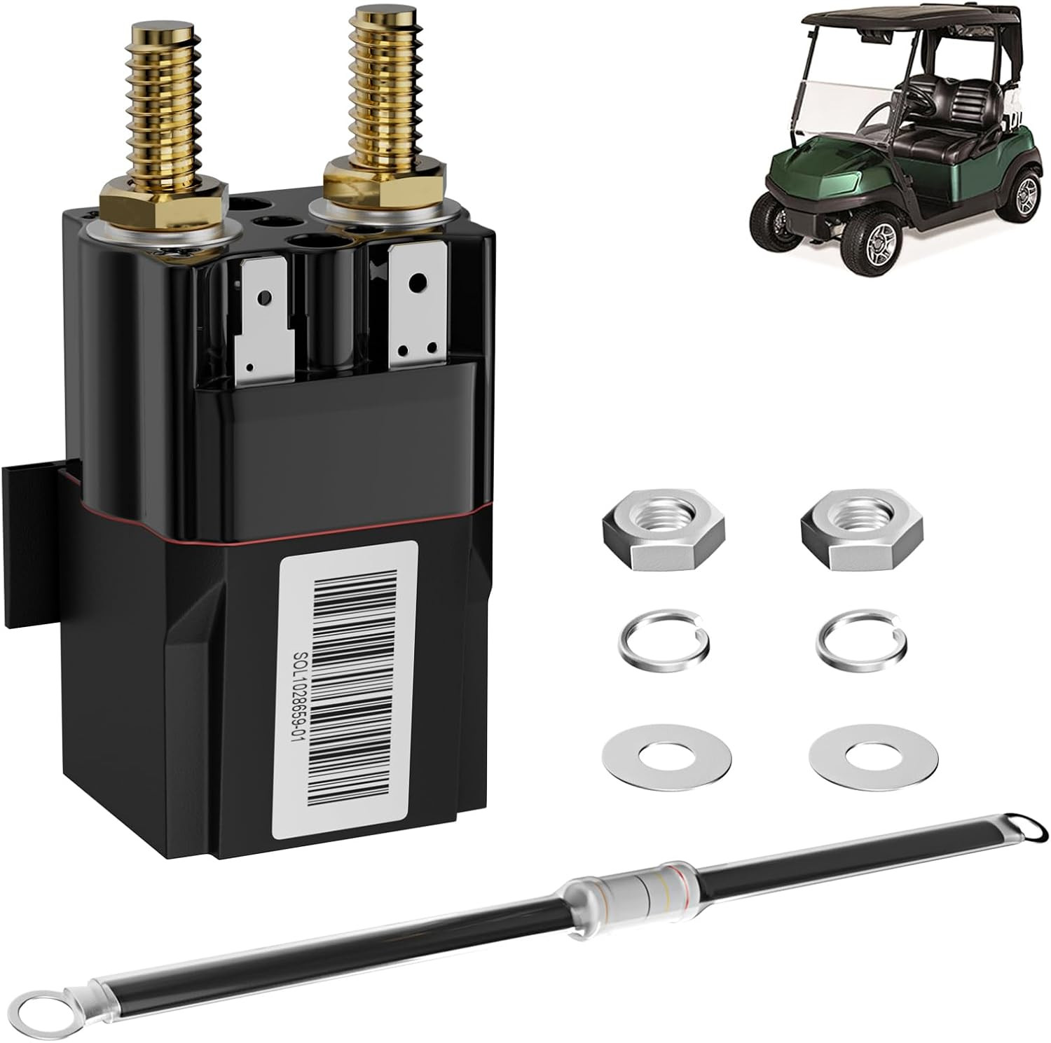 Club Car Solenoid 48 Volt, Albright 4 Terminal Club Car 48V Solenoid Suitable fo