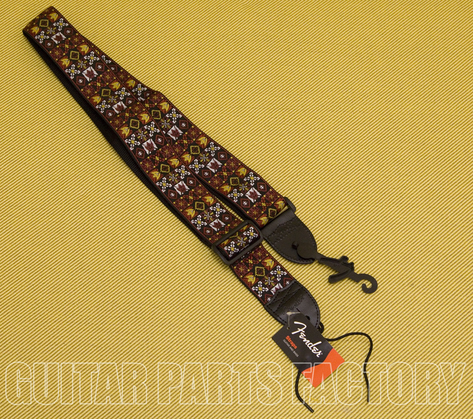 099-0614-001 Genuine Fender 2" Woven Woodstock Hootenanny Bass/Guitar Strap