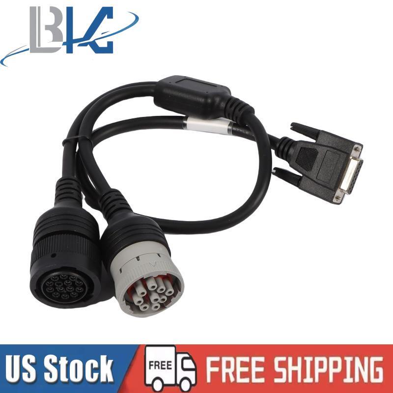 4576114 9 Pin Male 14 Pin Female for CAT Y Cable Truck Diagnostic Adapter Cable