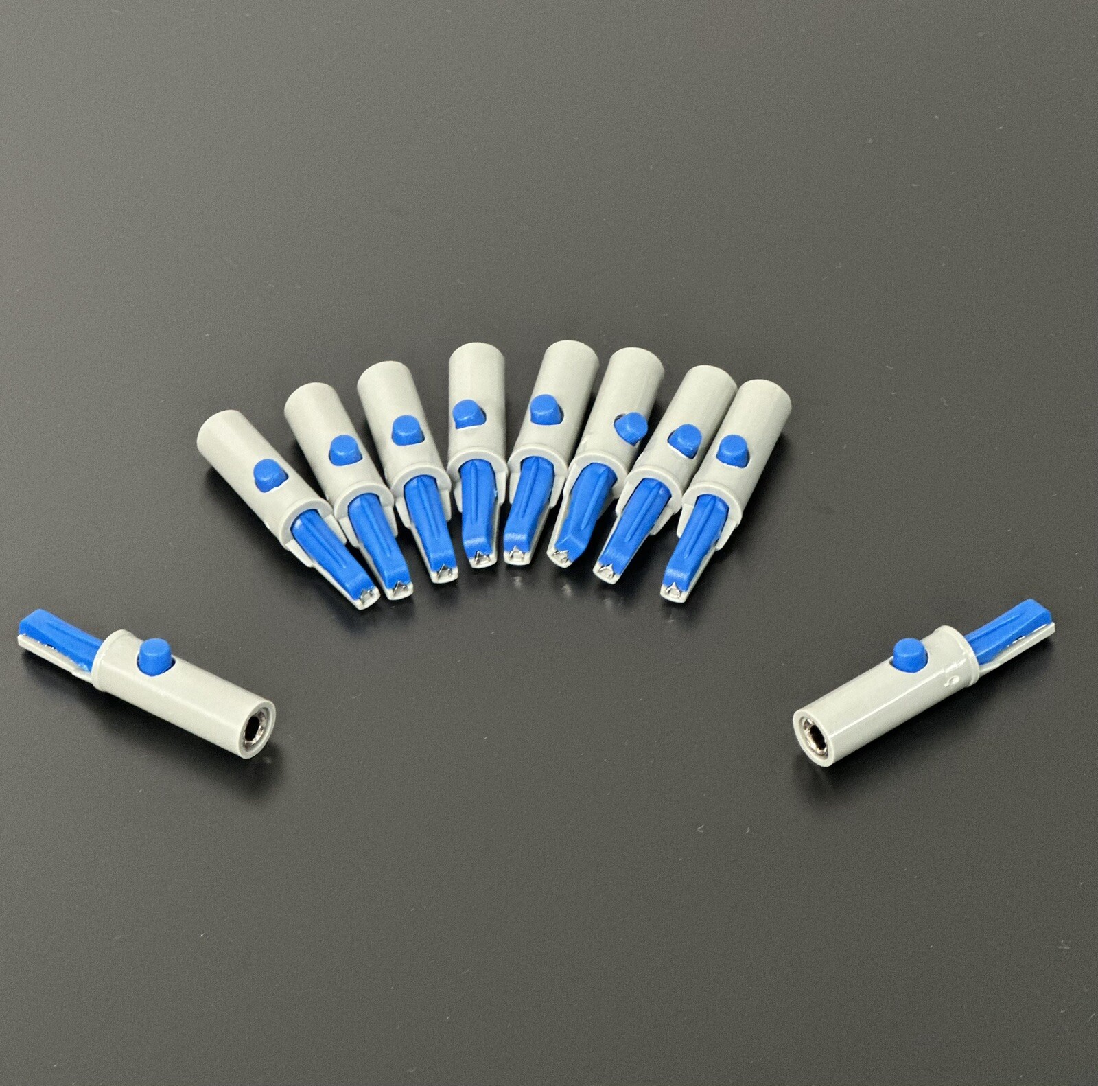 Welch Allyn EKG Compatible Banana Alligator Adapter Set of 10- Same Day Shipping