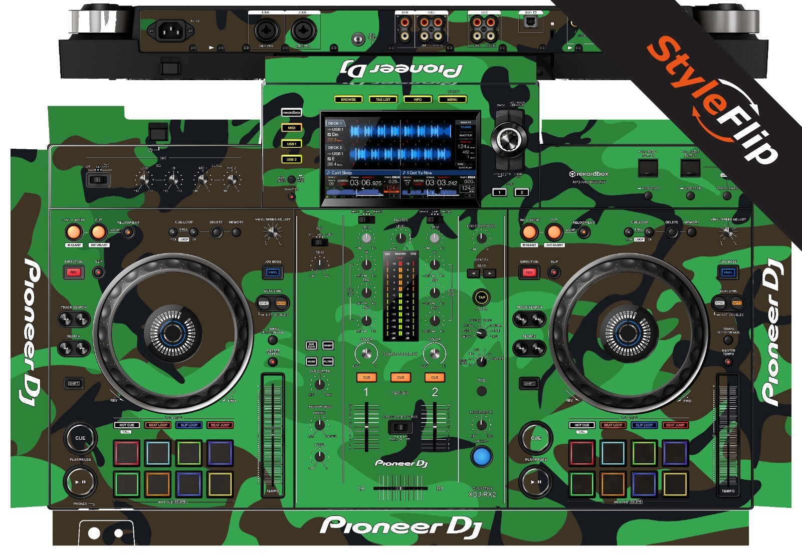Pioneer XDJ-RX2 Skin | Camo Green | Protective Decal | StyleFlip Skins