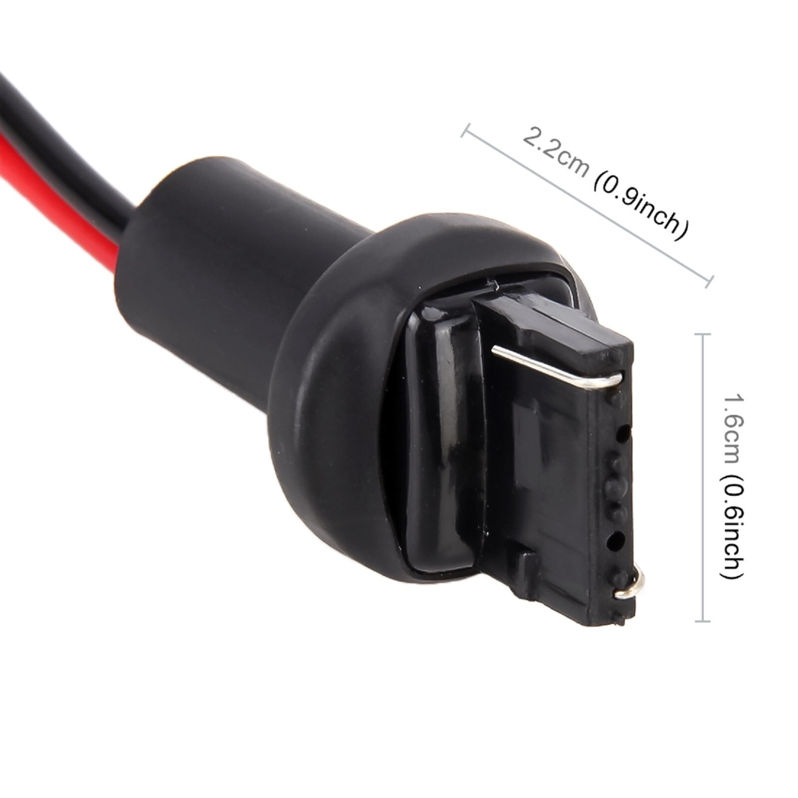 Pigtail Wire Male Socket 7440 T20 Two Harness Cable Back Up Reverse Light Plug