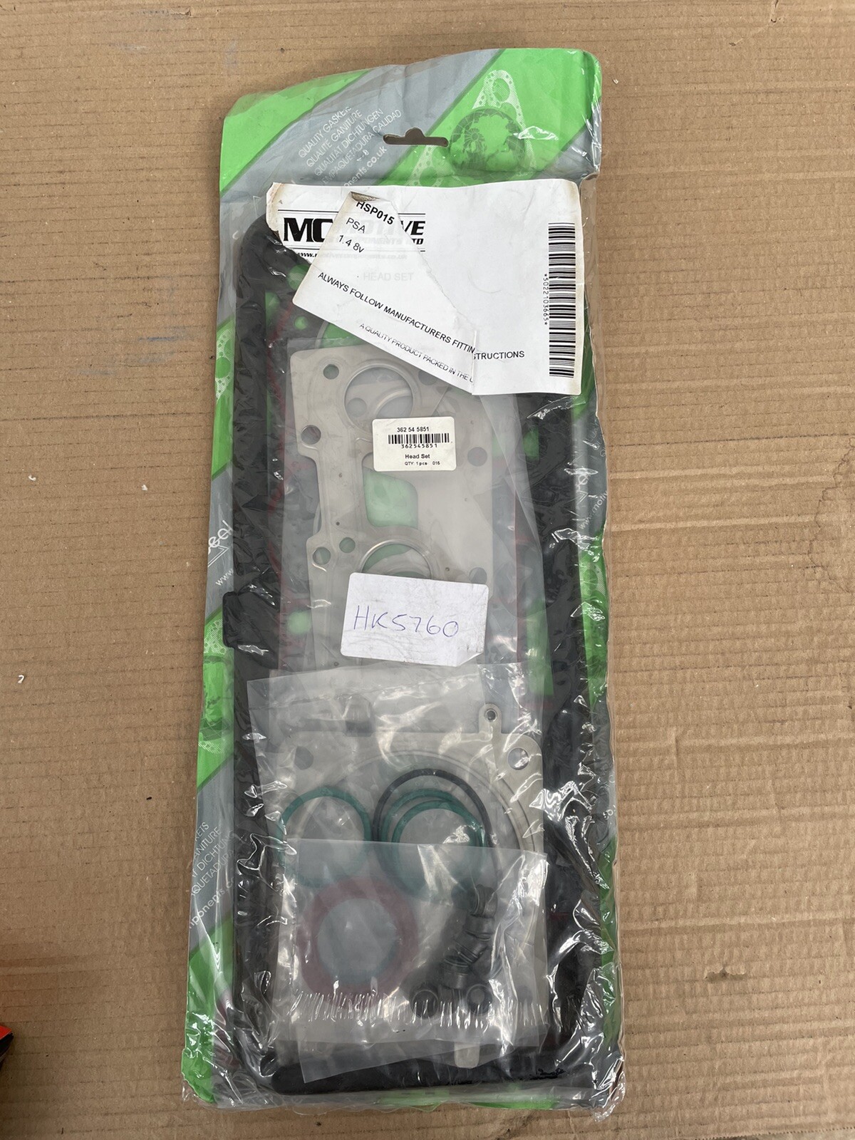 MOTIVE CYLINDER HEAD GASKET SET FOR PEUGEOT CITROEN 1.1 1.4 9400249549 24954