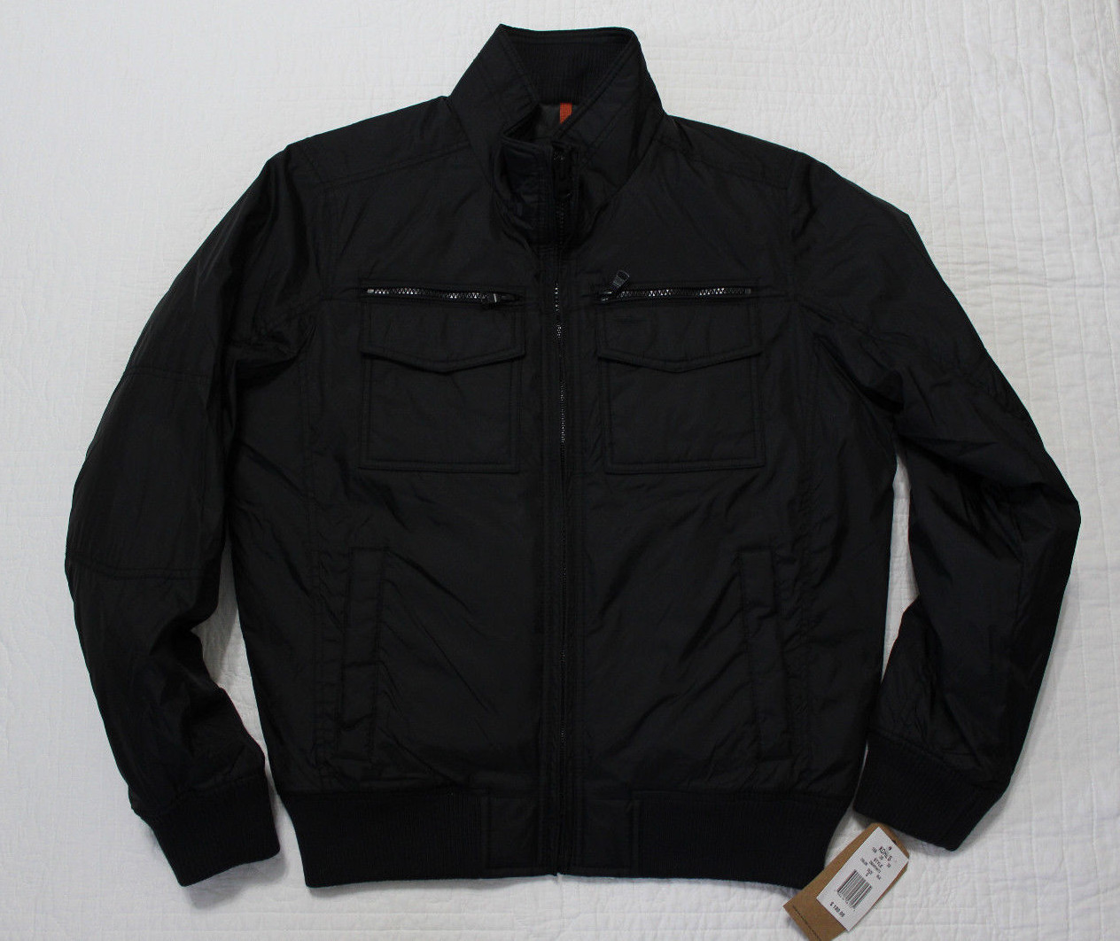 NEW MENS DOCKERS NYLON COAT JACKET NAVY OR BLACK SZ S,M,L NWT $180