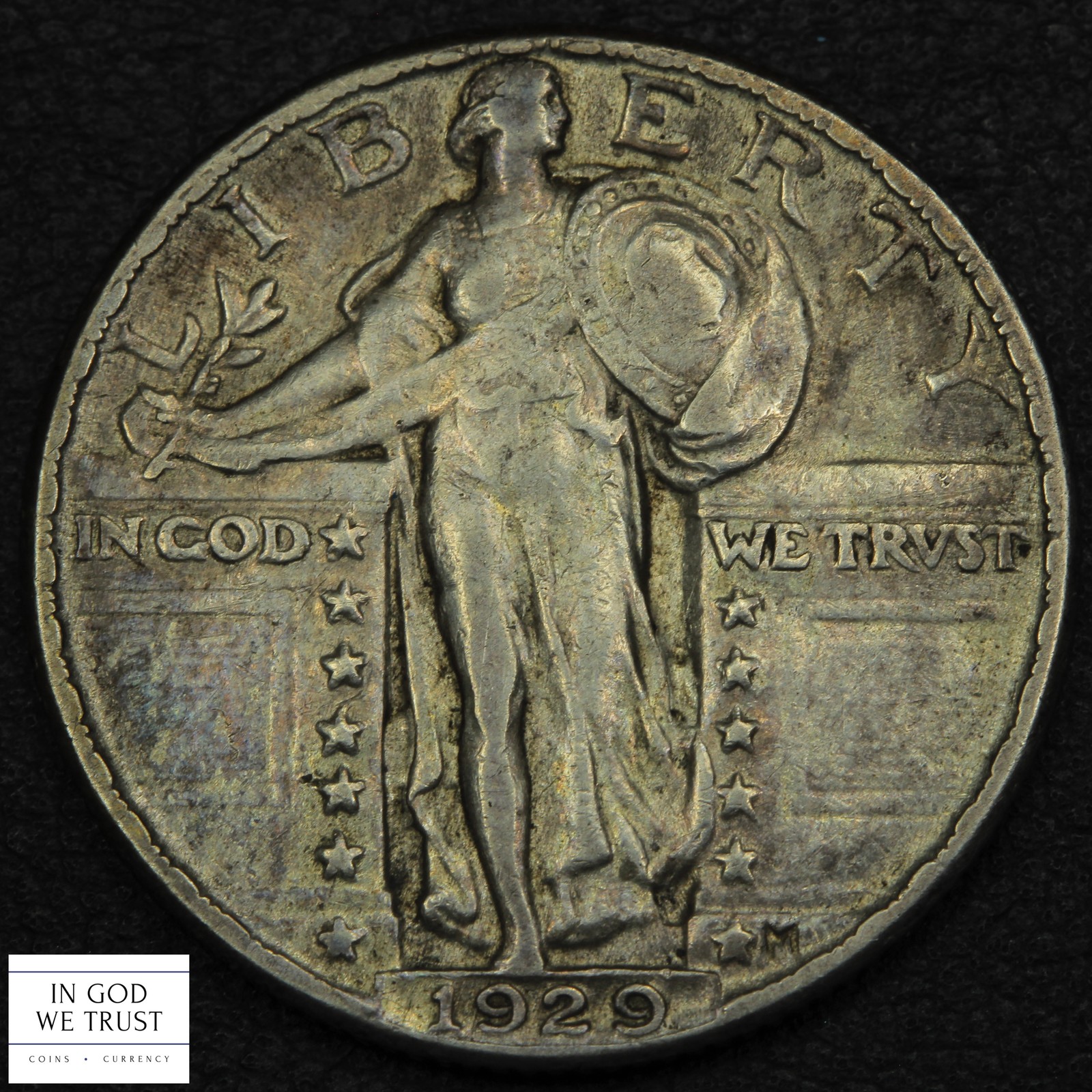 1929 'E' Clash Mint Error Standing Liberty Silver Quarter 25C