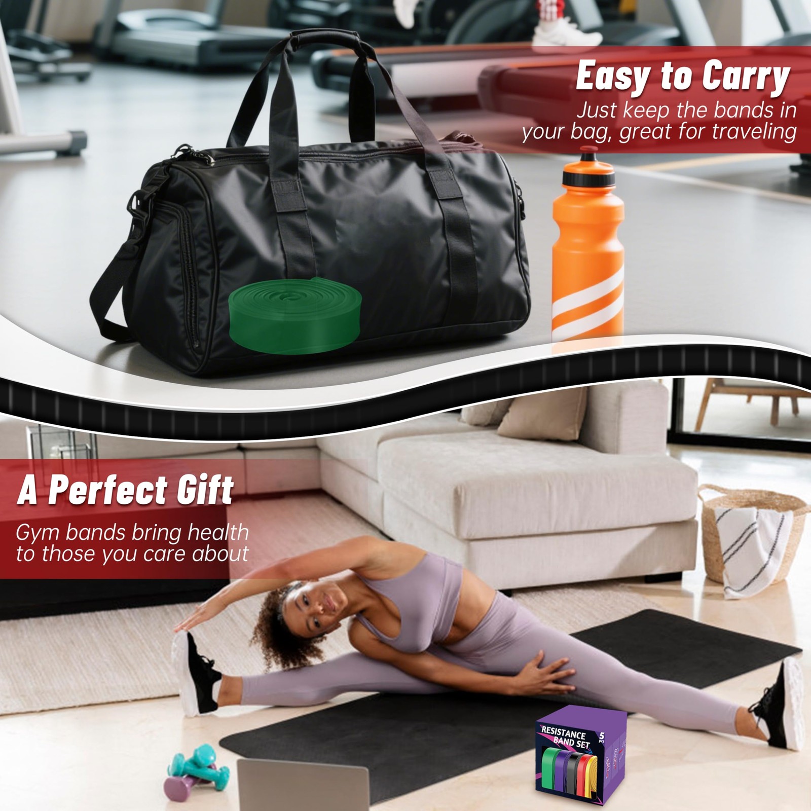 Pull Up Assistance Bands, 5-level Resistance Bands For Working Out, Pull Up