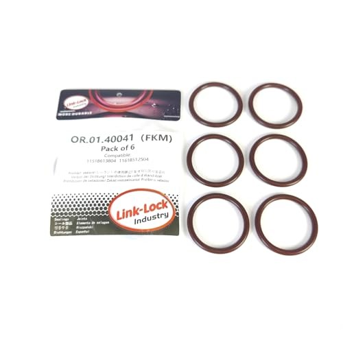 6PCS FKM Viton OR.01.40041 Water Pump/Thermostat O-Ring Gasket 11518613804