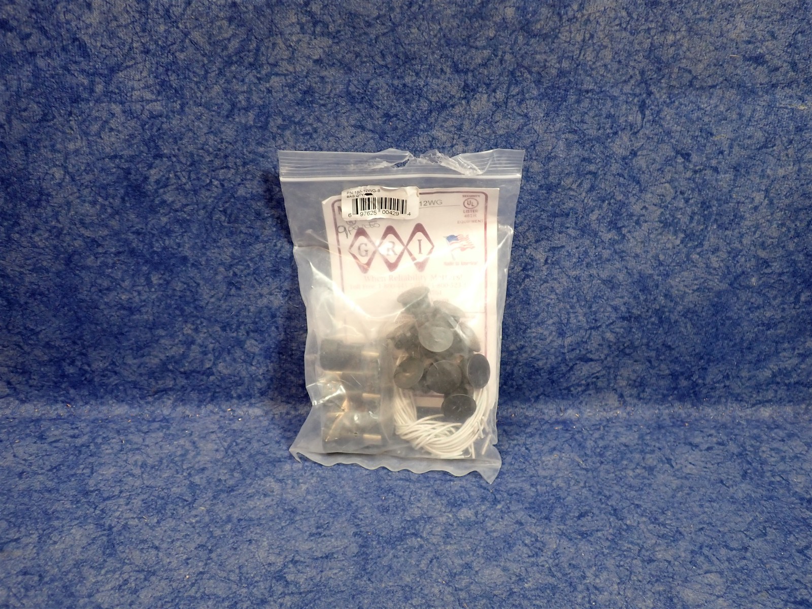 Bag of 9 GRI 180-12WG-B 3/4" Steel Door Recessed Switch Set Wide Gap, 10W (BN93)