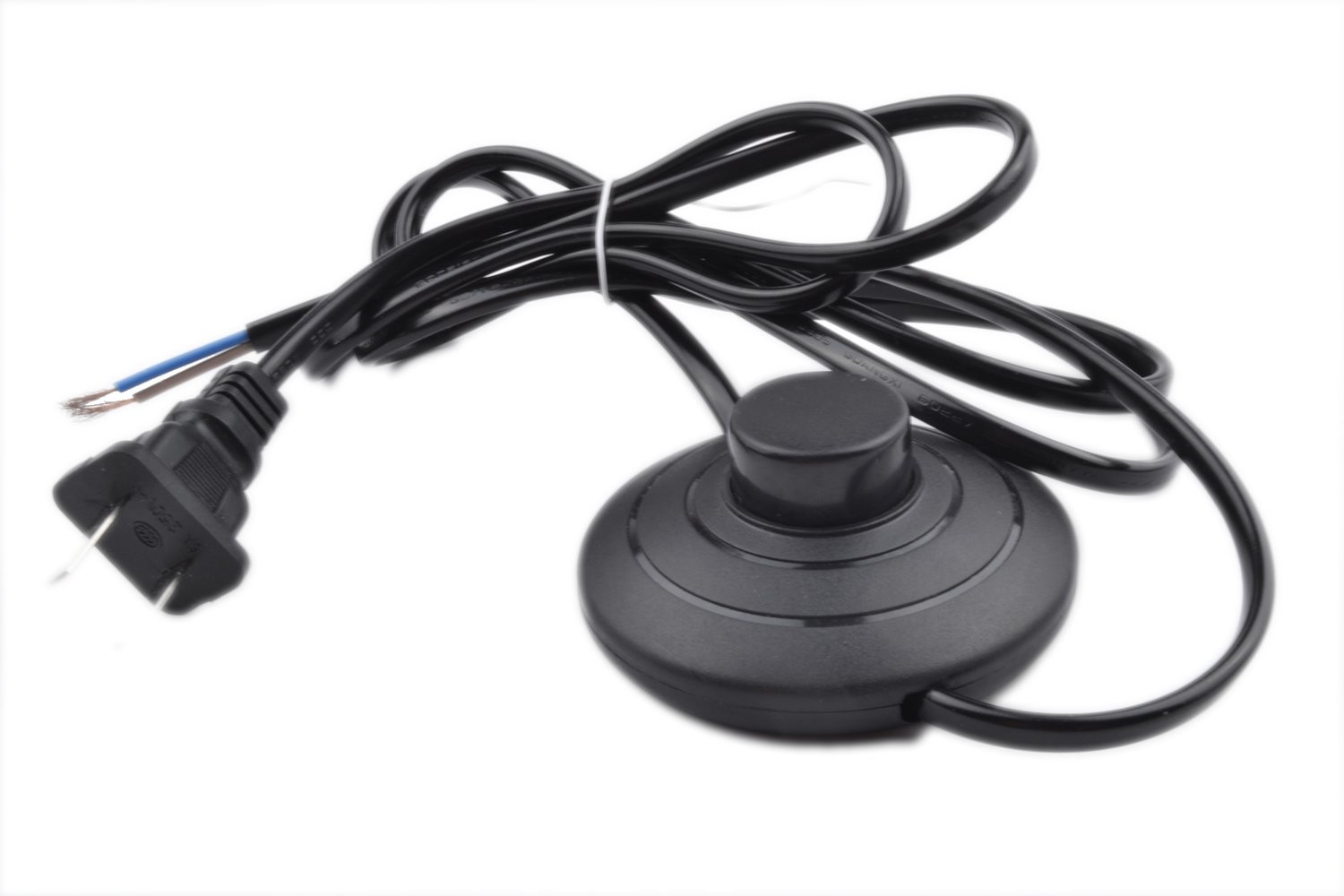 Foot Pedal Push Switch Inline Lamp Light On-off Control Footswitch with black