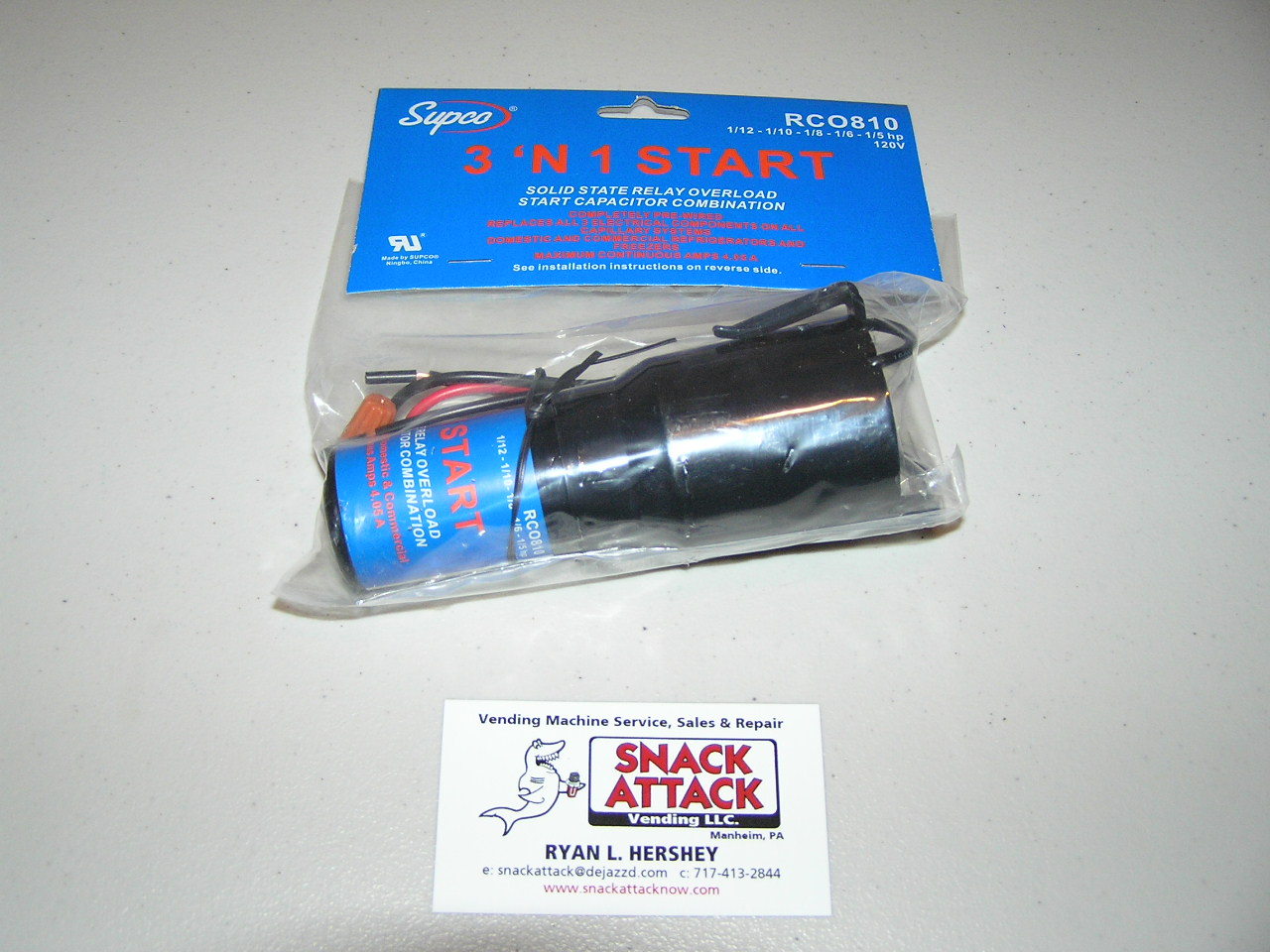 VM250, VM251, ANTARES & SEAGA -Compressor 3 n' 1 Start Capacitor, Relay&Overload