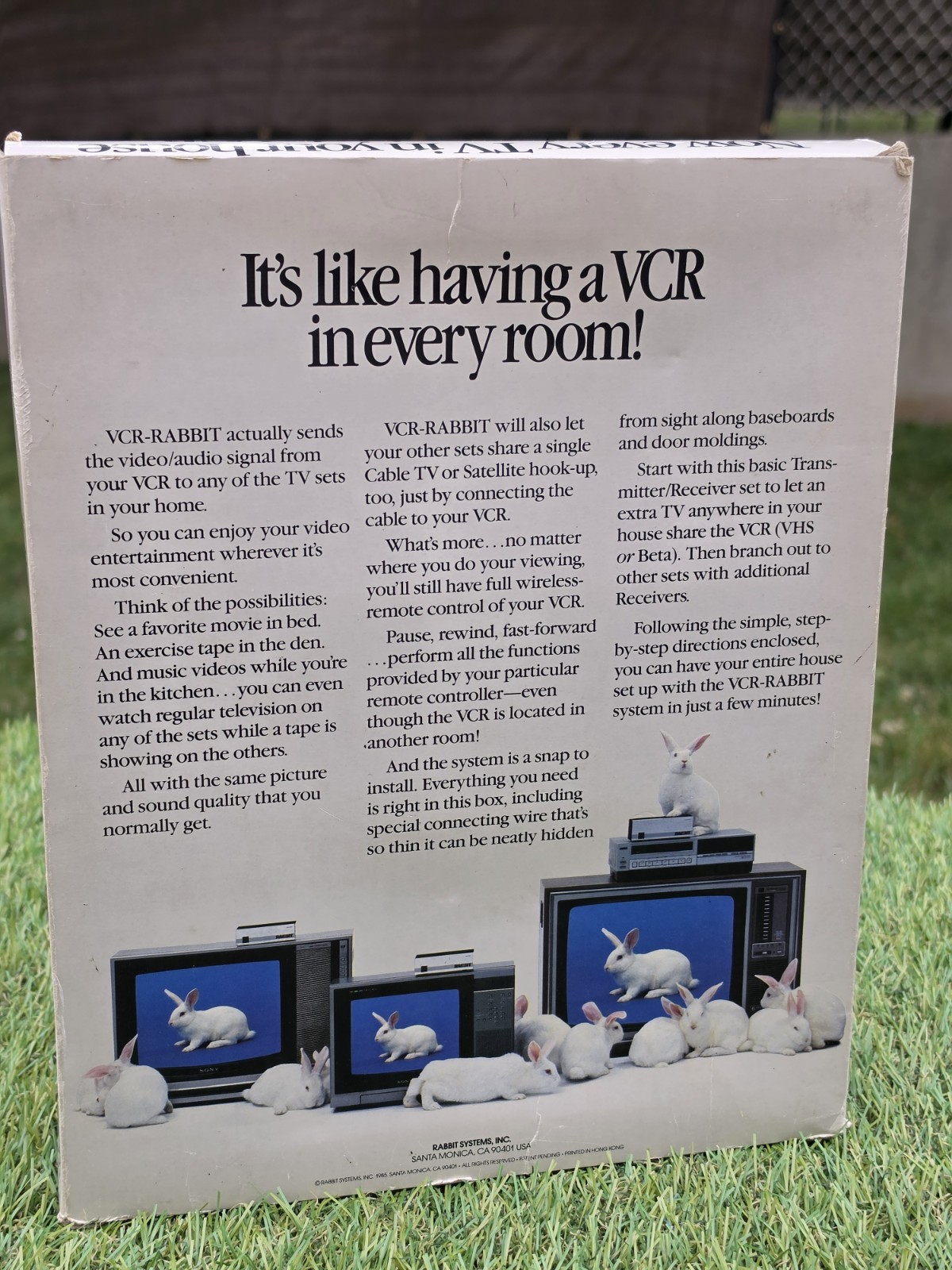 Vintage Rabbit VCR Multiplying System TR-7000 Transmitter & Receiver VHS NEW*