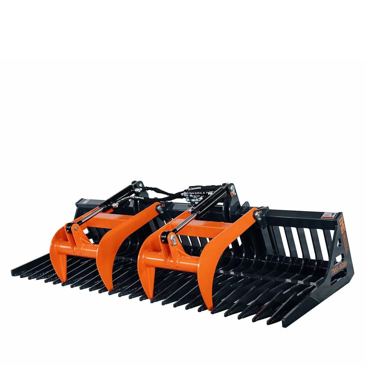 84" Skeleton Grapple for Skid Steer, 34" Opening, Hydraulic