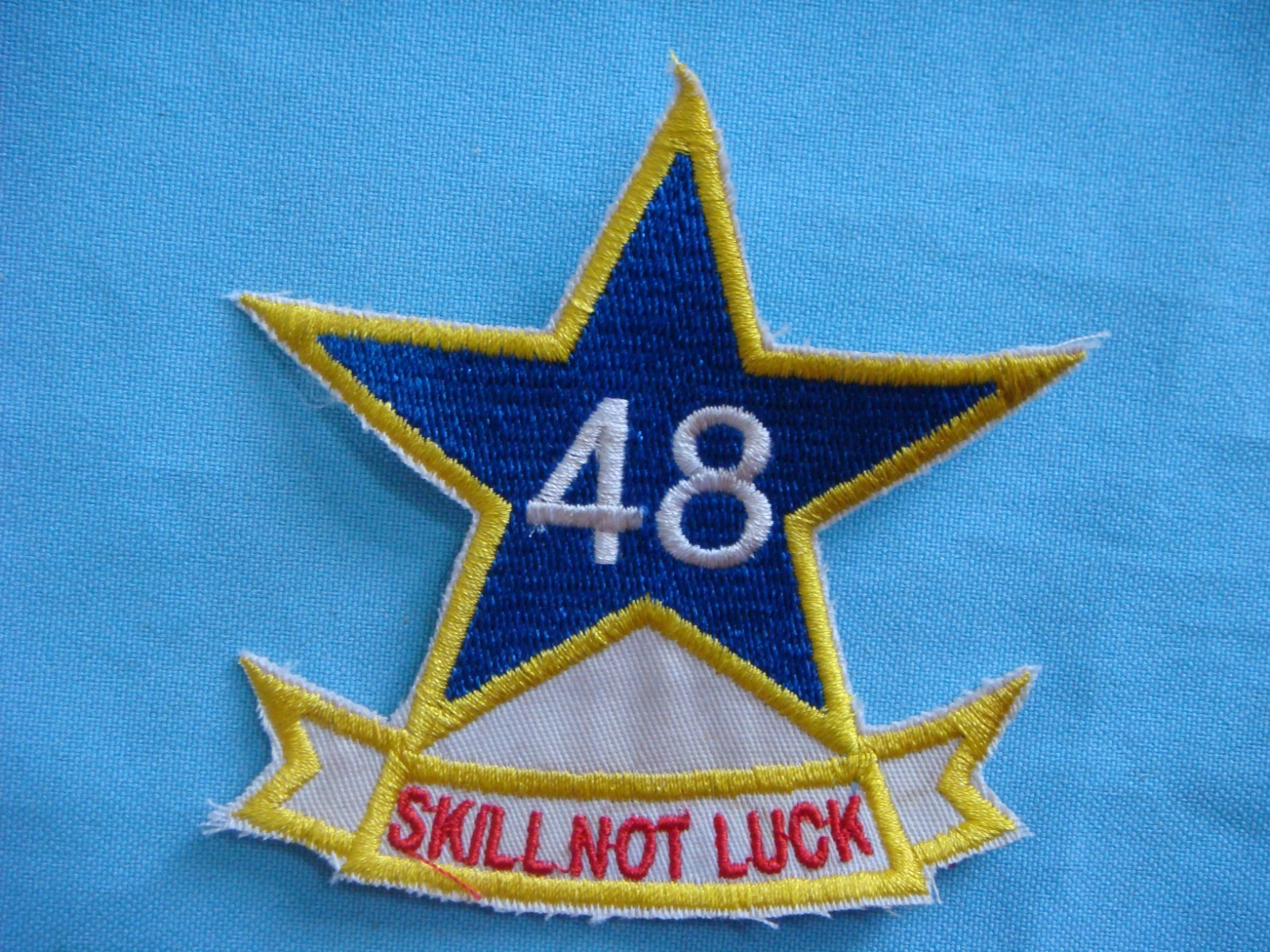 VIETNAM WAR PATCH, US 48th ASSAULT HELICOPTER COMPANY " SKILL NOT LUCK "