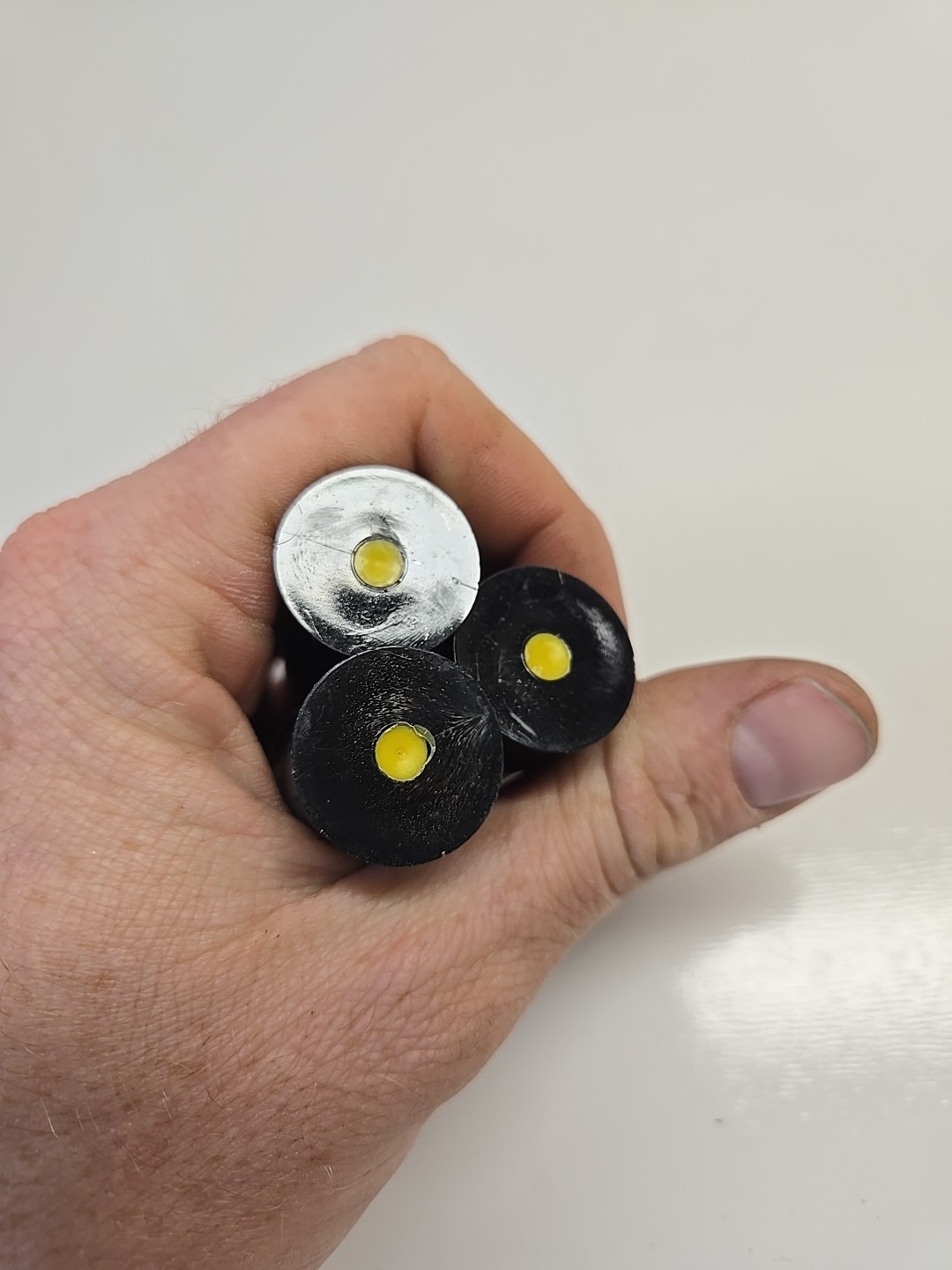 12 gauge snap caps 3 Pack Black Plastic
