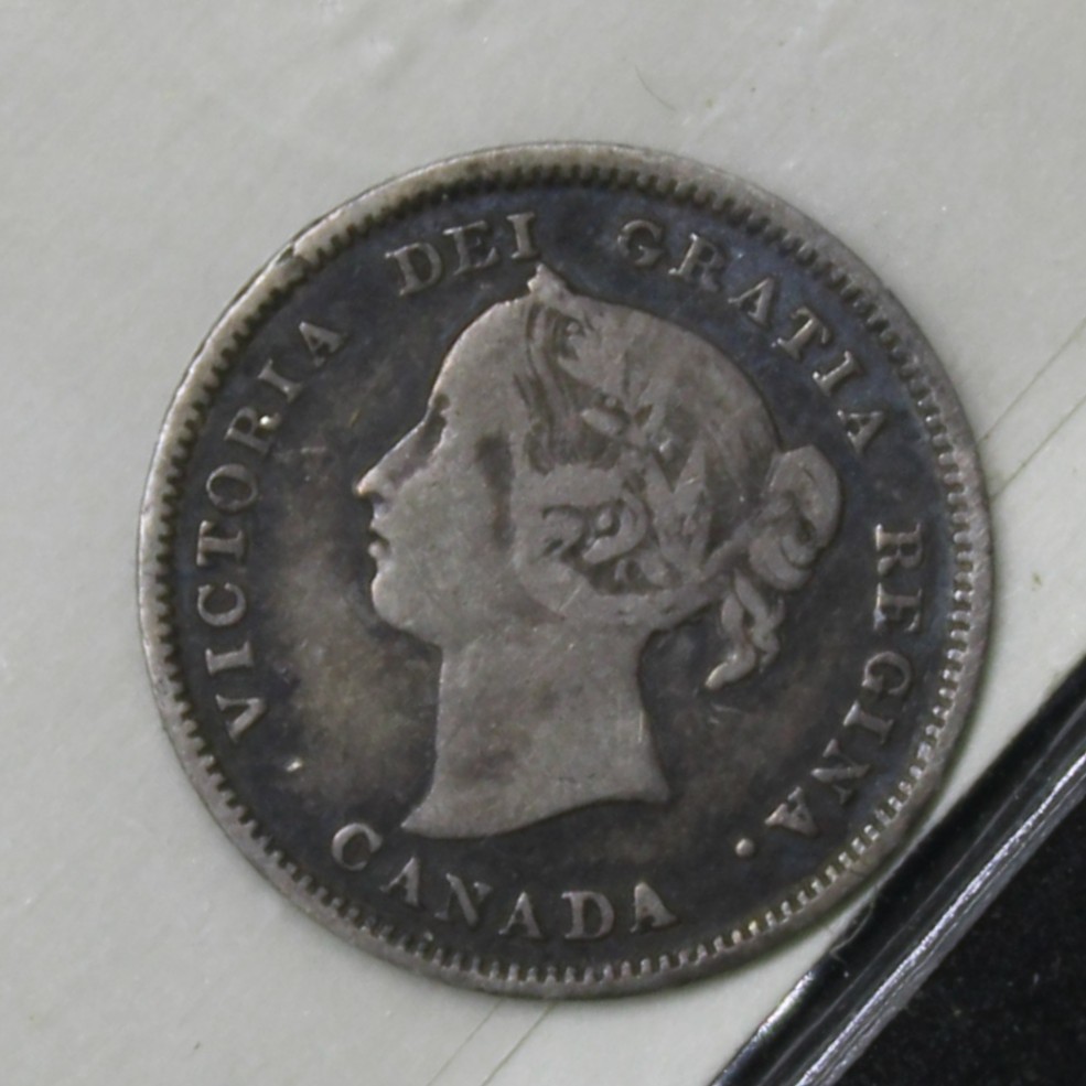 1888 Canada 5 cents silver