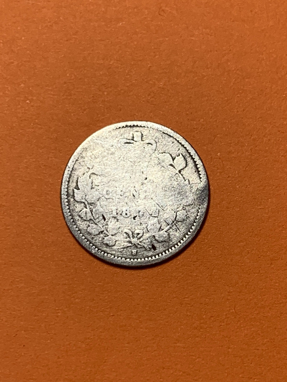 1874 H Canada Silver 5 Cents (A2574)