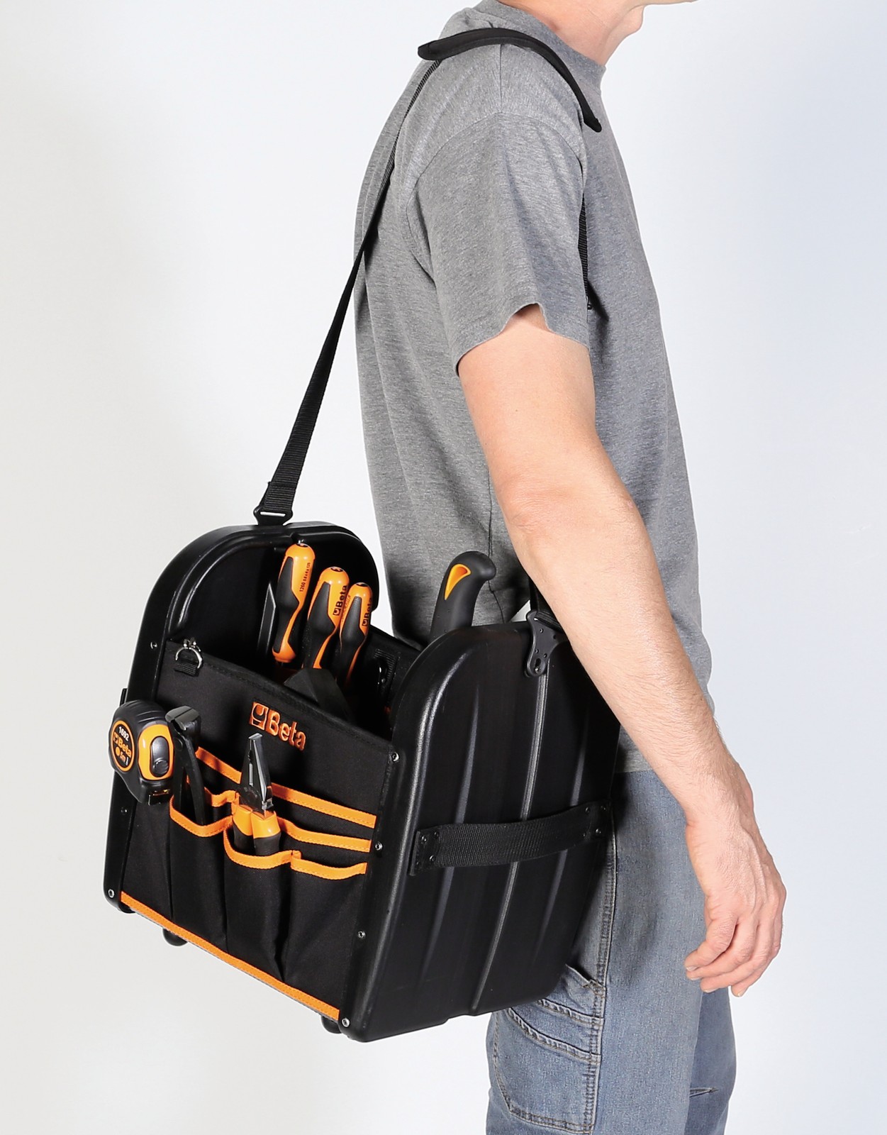 Beta C4 Fabric Tool Bag With Sturdy Plastic Sides
