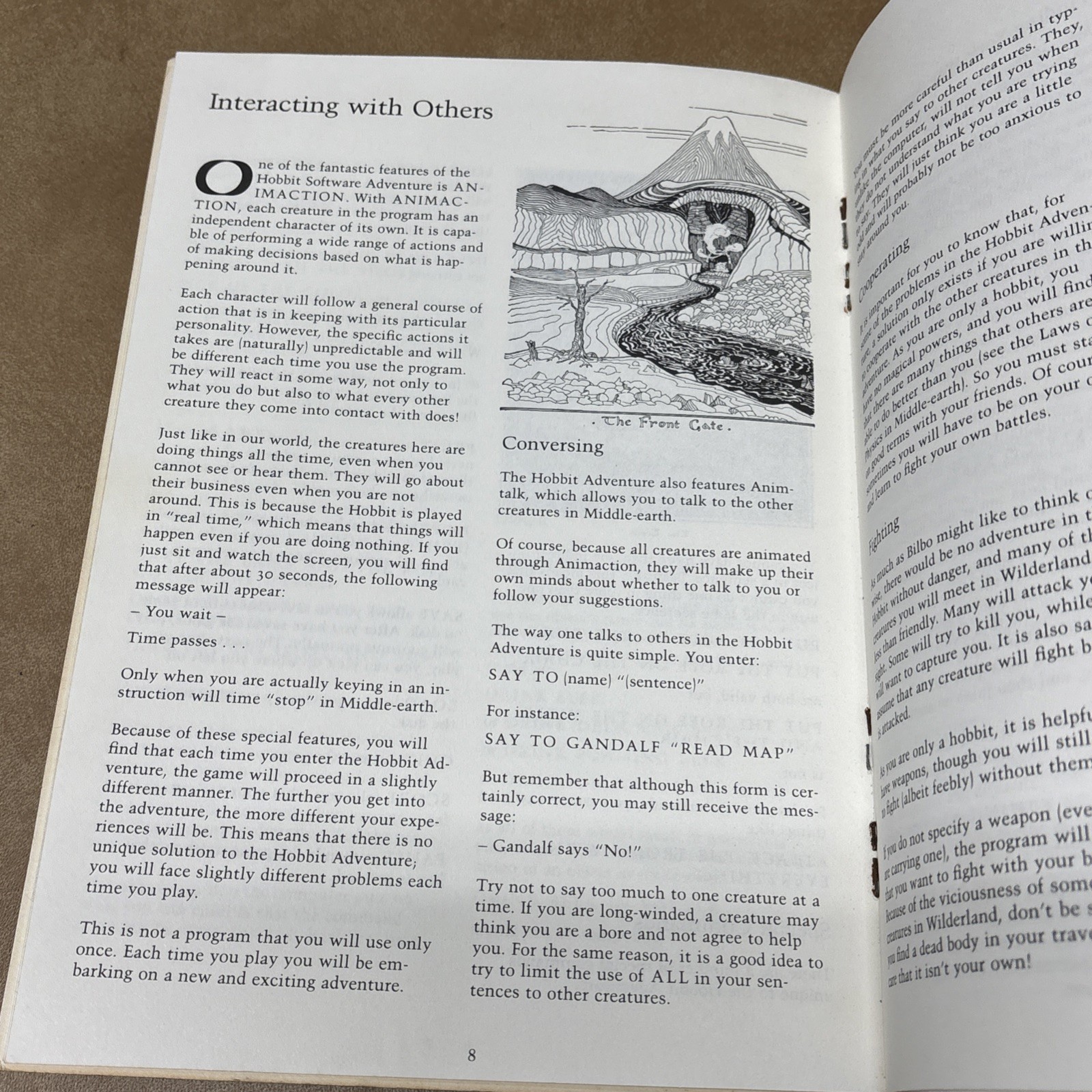 The Hobbit Users Guide Only Commodore 64 No Disc