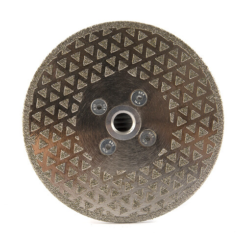 5Inch Electroplated Diamond Cutting Disc M14 Flange Single Side Coated Saw Blade