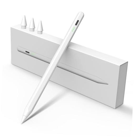 Stylus Pen for iPad Pencil 10th Generation, 2X Fast Charge Apple 1 Pack A-White