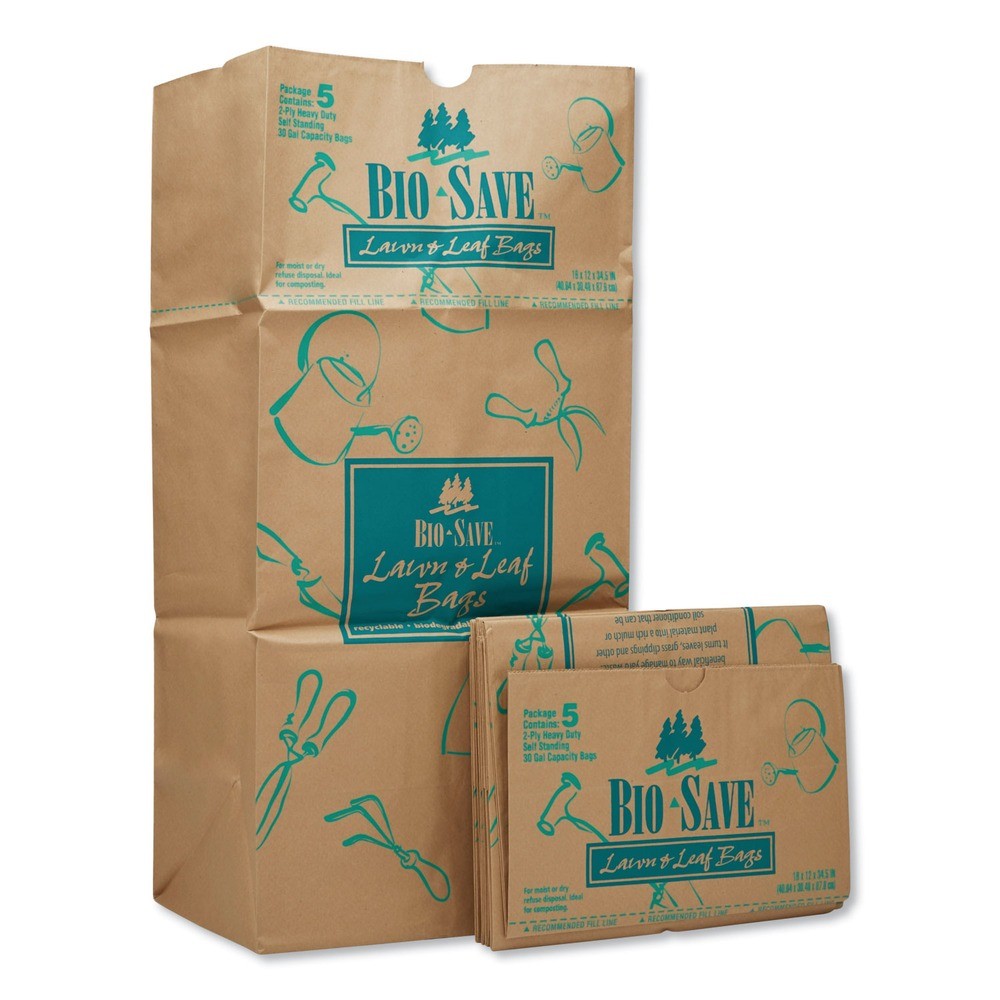 General RBR30105BO 16" x 35" 30 gal Lawn and Leaf Bags - Kraft (50 Bags/CT) New