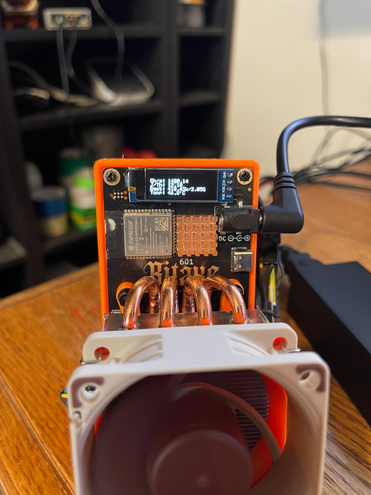 Bitaxe 601 Open Source 1.2TH/S BTC Miner 2.4G WiFi with PSU- Read Below 1730