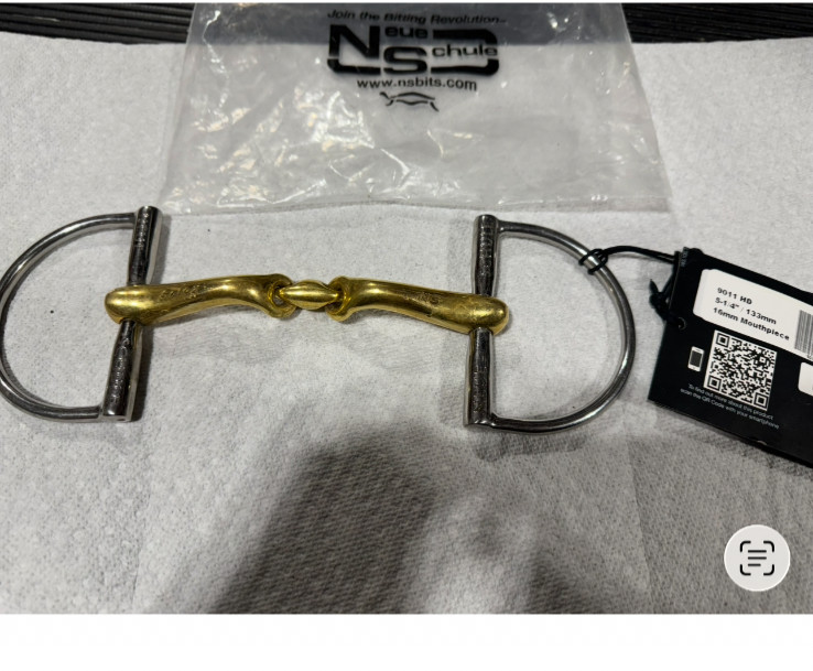 Neue Schule Verbindend Hunter Dee Bit 5 1/4” (133mm) 16mm English Dressage