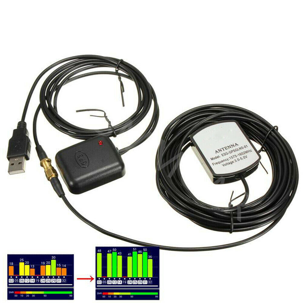 GPS Antenna Amplifier 5M/16FT Signal Repeater For Phone Car Navigation System