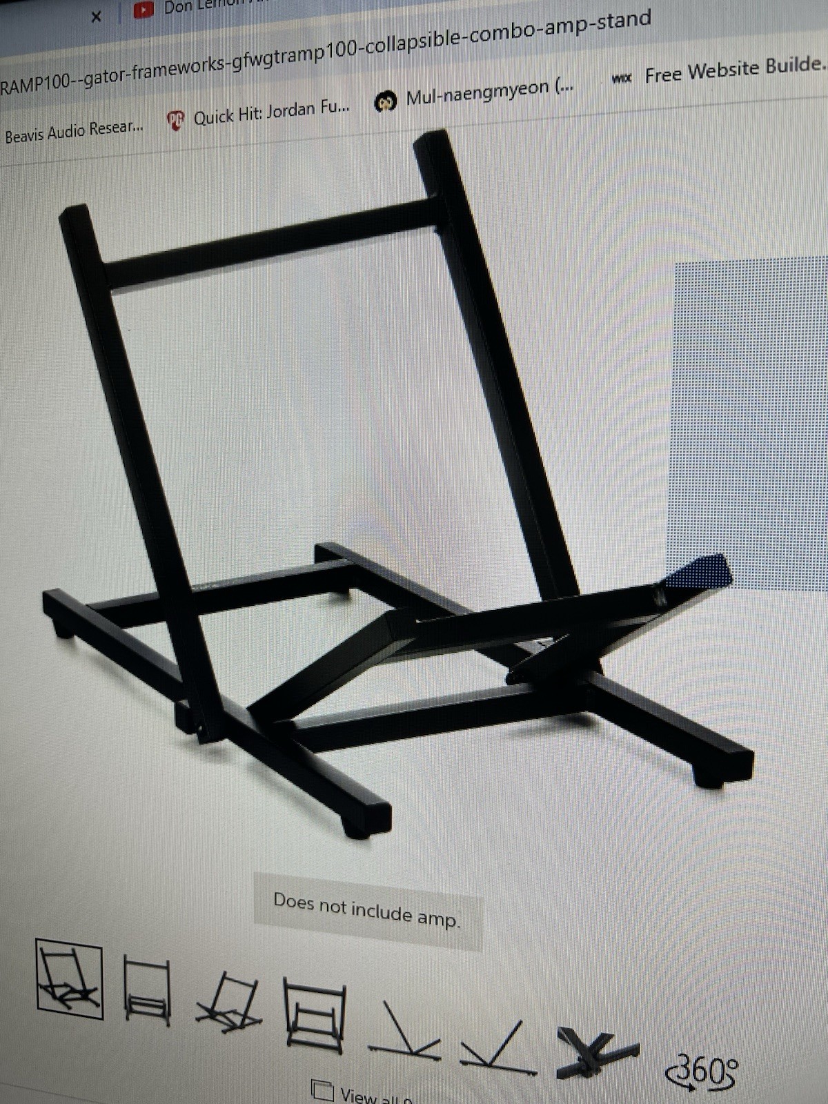 Gator Frameworks Collapsible Combo Amp Stand