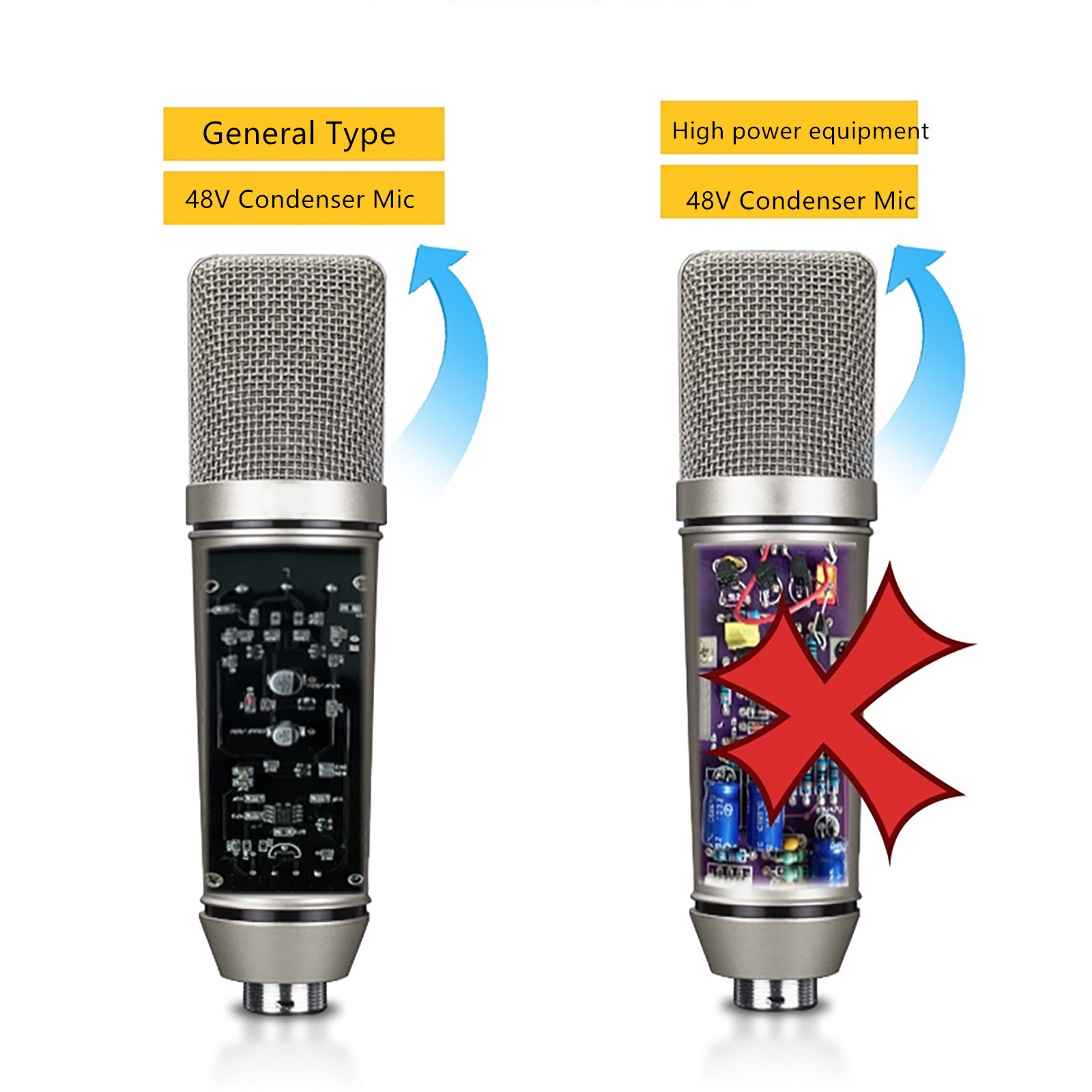 Plug-on Microphone Wireless System XLR Transmitter+ Receiver + 6.35mm Adapter b