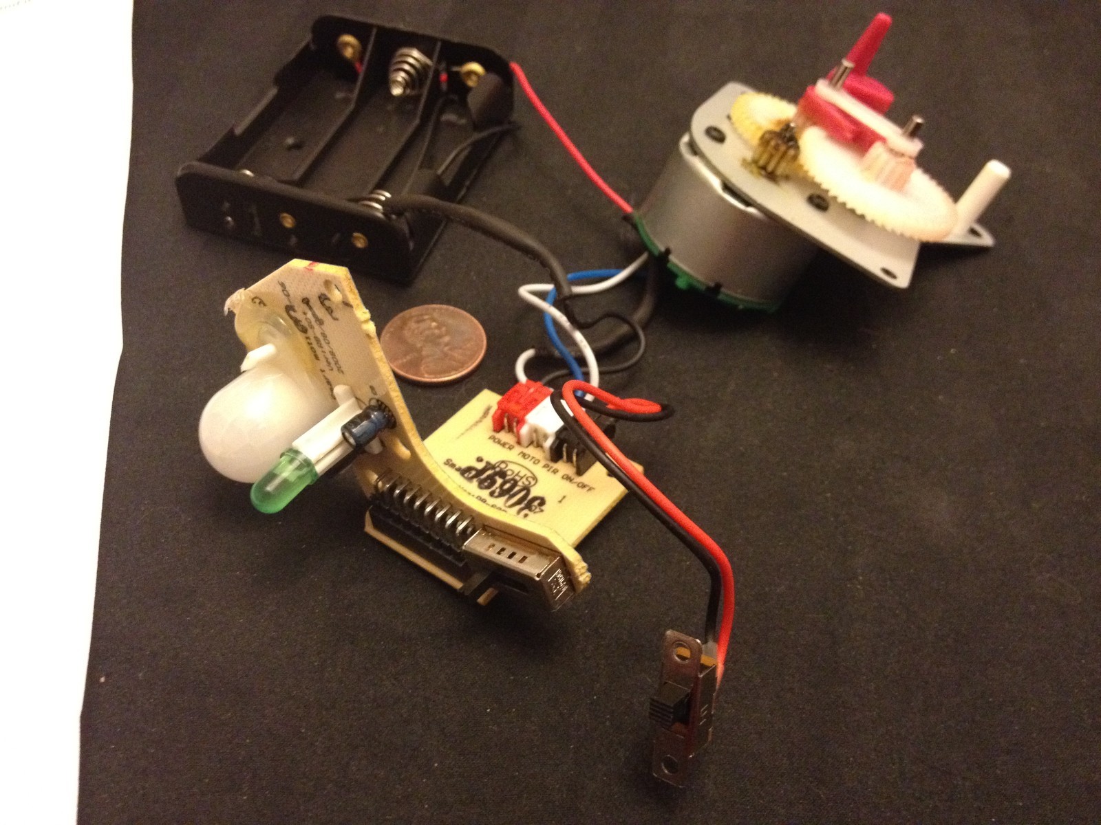2x mechanical relay timer motion sensor moduel 555 light movement gear motor c11