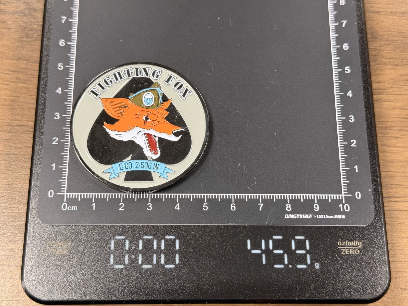 Fighting Fox 2-506 IN Currahee Challenge Coin 1#36