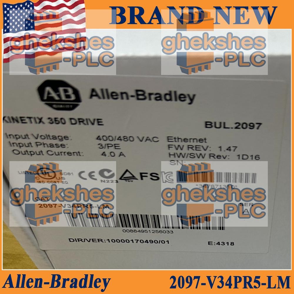 2097-V34PR5-LM NEW NEW PLC Kinetix 350 Servo Drive 2097 V34PR5 LM US AB