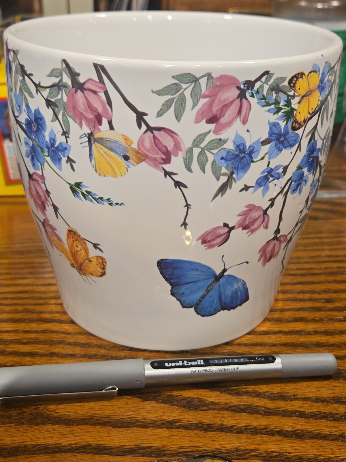 Butterfly Ceramic Garden Planter/Pot 5.5" Wide  x 5" Deep