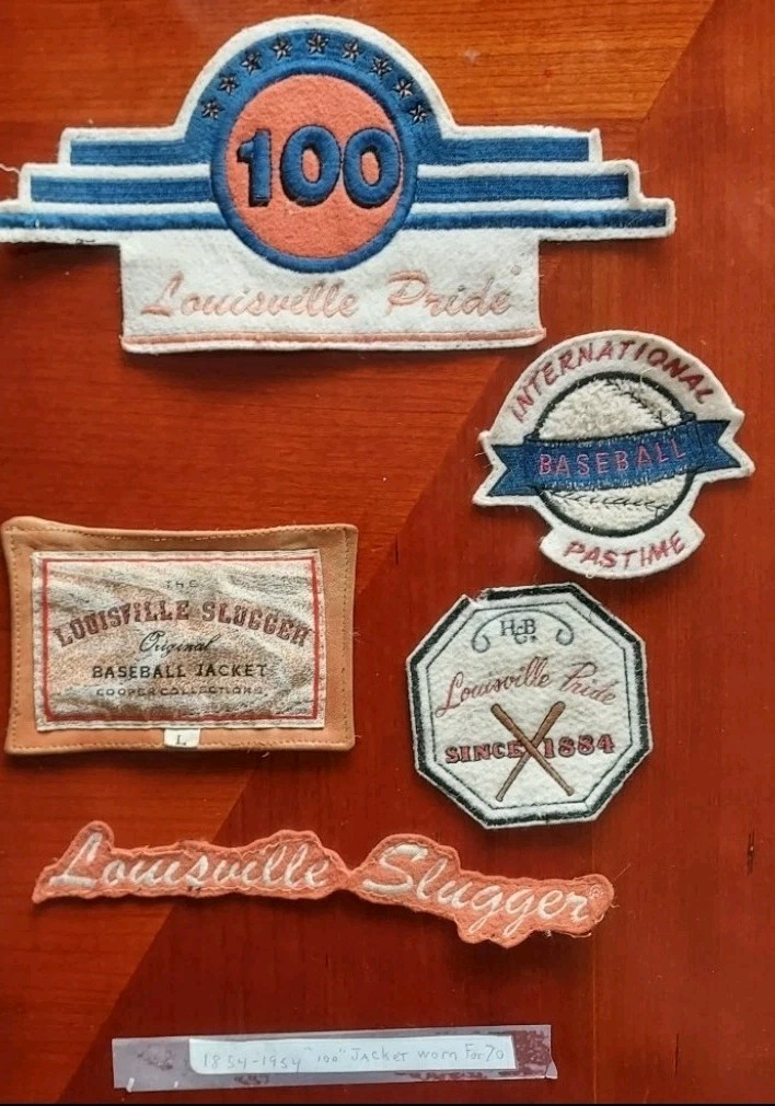 Louisville Slugger Vintage Baseball Embroidered Patch Lot of 5, 1954 Original