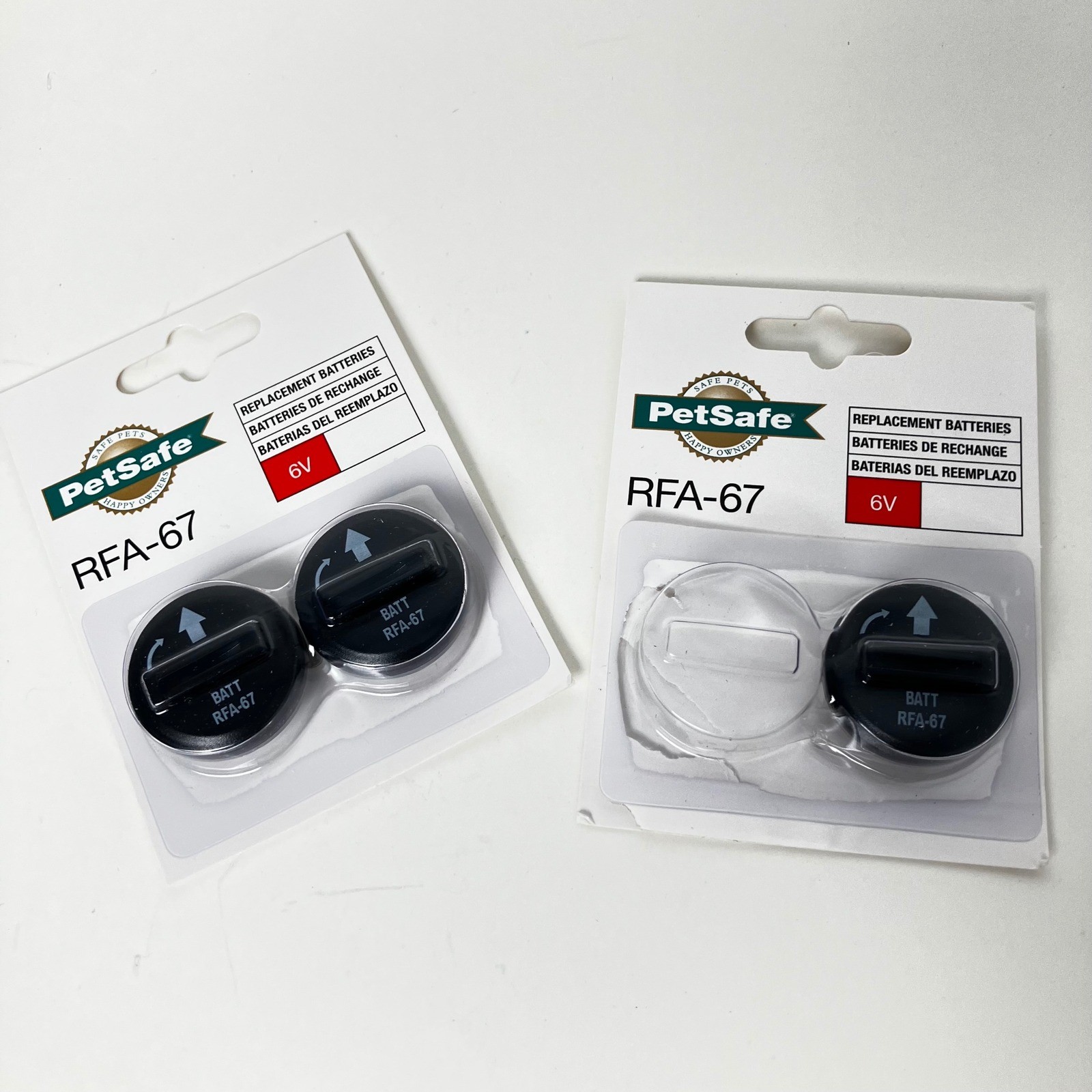 PetSafe Replacement Batteries RFA-67 6V Black 3-Pack Lot New