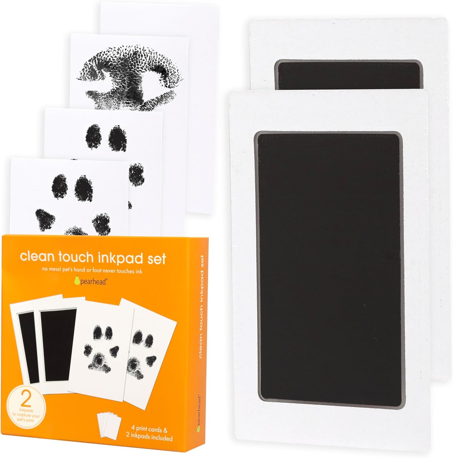 Paw Print Clean-Touch Ink Pad, Mess Free Inkless Pet Impression Kit, Safe for Ca