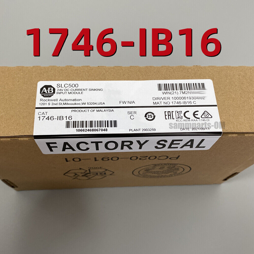 1746-IB16 AB SER C SLC 500 Digital Input Module New Sealed Same-Day Delivery US
