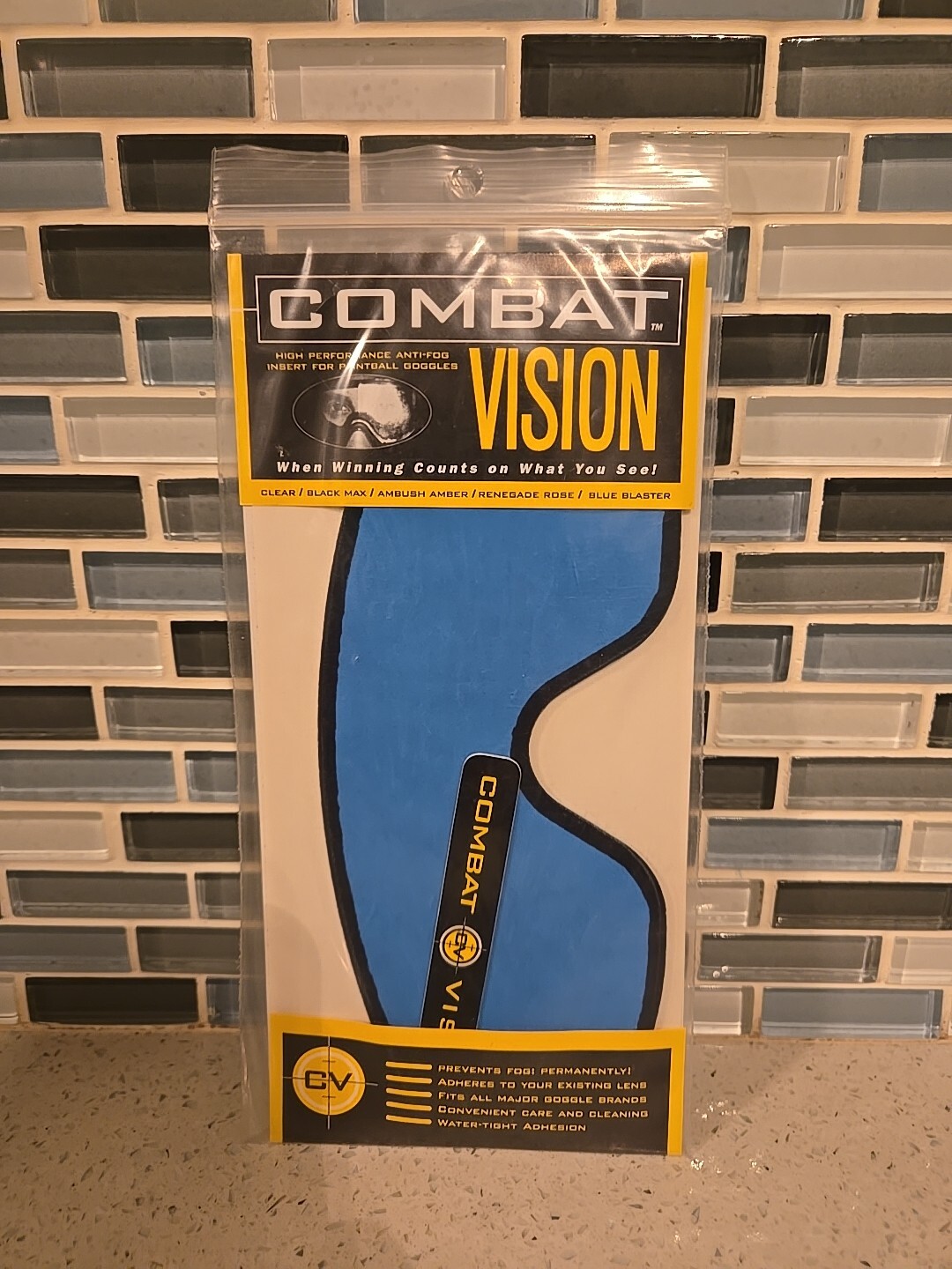 NEW Combat Vision Thermal Paintball Goggle Mask Insert Blue Blaster Old School